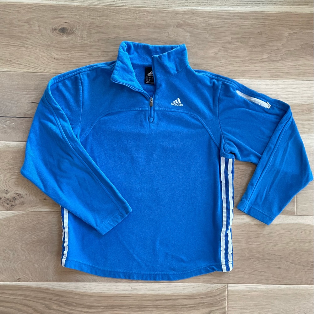 Blue Adidas 1/4 Zip Pullover